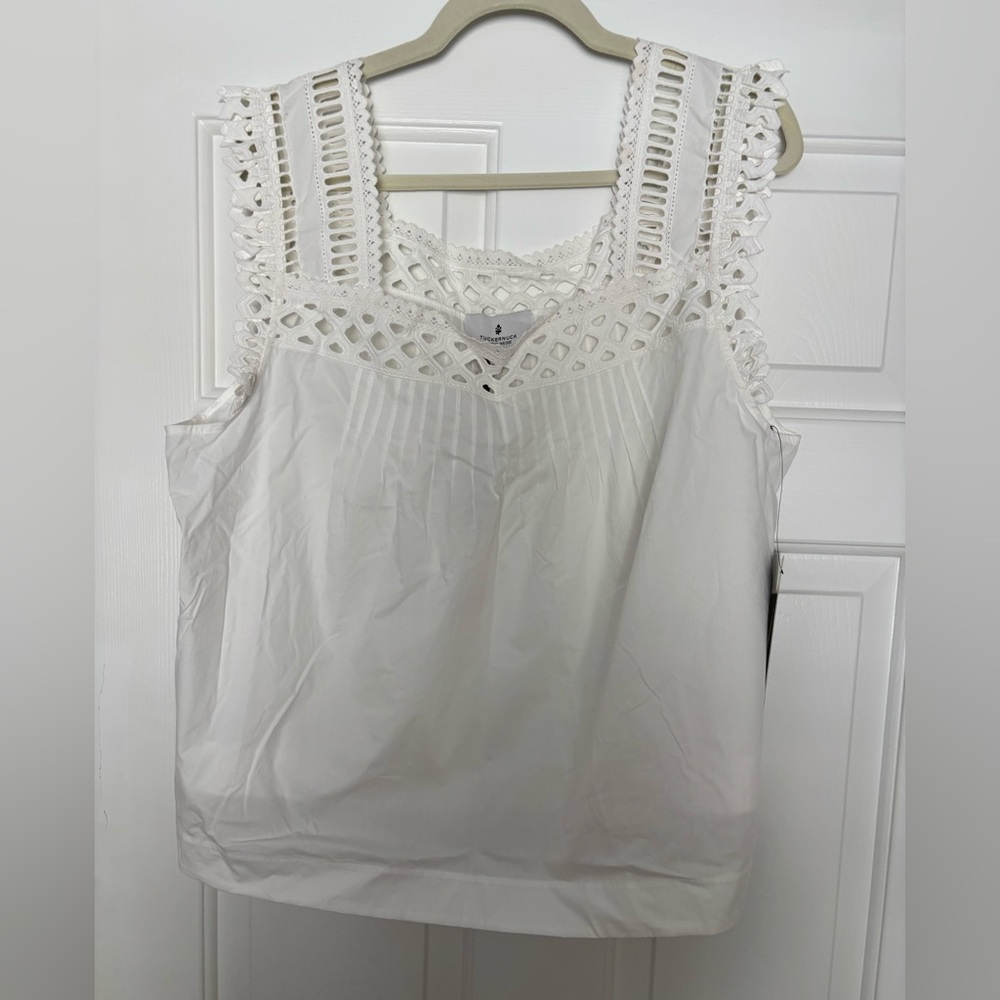 Tuckernuck White Eyelet Women's Blouse studio McGee’s